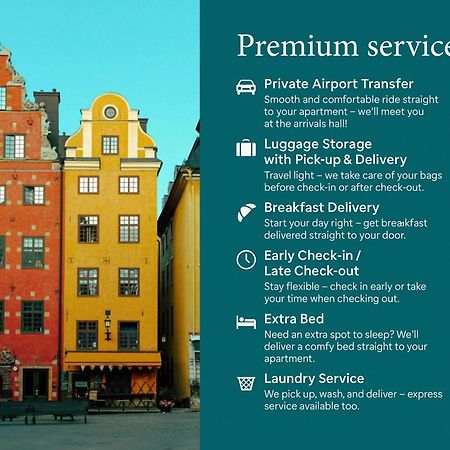 Apartamento Laegenhet Med Fantastiskt Laege Estocolmo Exterior foto